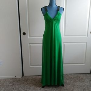 C. Graffitti U.S.A. Green Long Dress Sleeveless